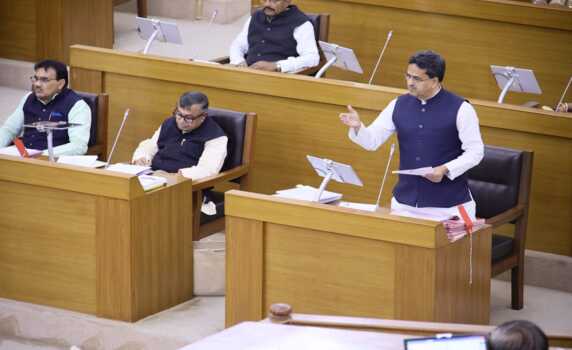 Tripura CM Dr Manik Saha during last day of Budget Session.